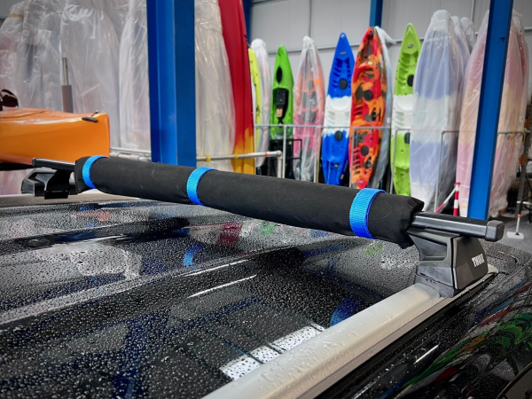 Enigma Roof Rack Pads used on a Squarebar Roof Rack