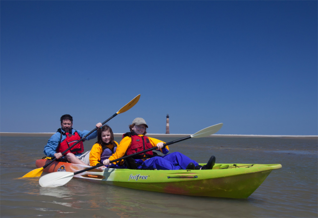 Paddling the FeelFree Corona Tandem Sit On Top Kayak