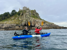 Kayaking around St Michaels Mount on the FeelFree Gemini Sport