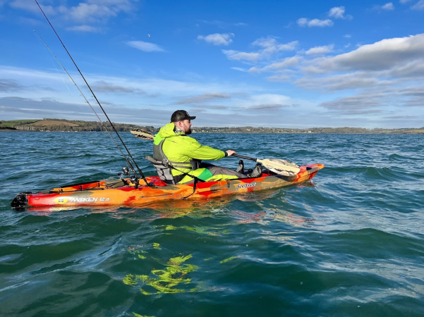 Feelfree Moken 12.5 V2 in the River Fal paddling