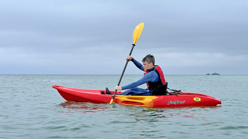 Feelfree Nomad Sport Kayak at St Ives Bay in Cornwall