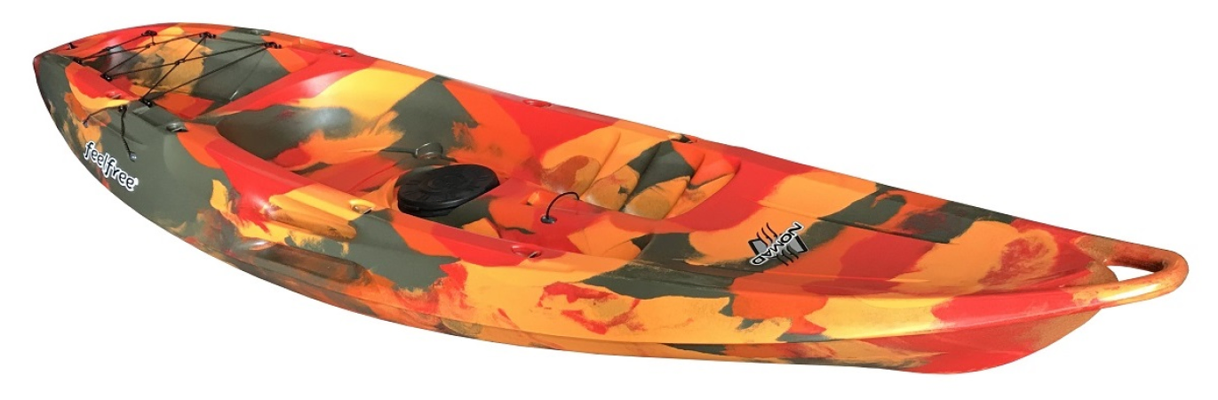 Feelfree Nomad Sport with Wheel Sit On Top Kayak in Fire Camo Colour