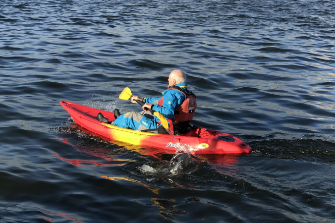 Paddling the Feelfree Roamer 1
