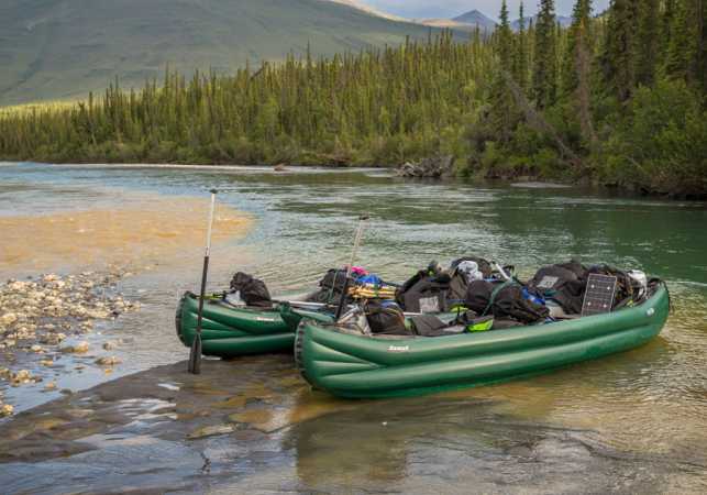 Gumotex Scout Loaded on Riverbank