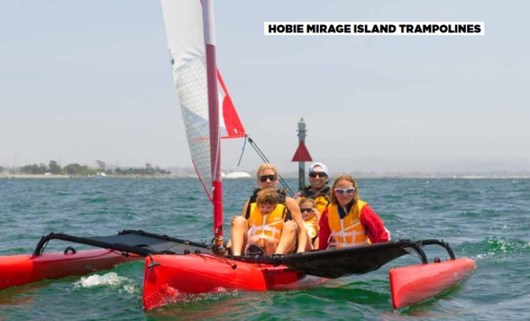 Hobie Island Trampolines in Use