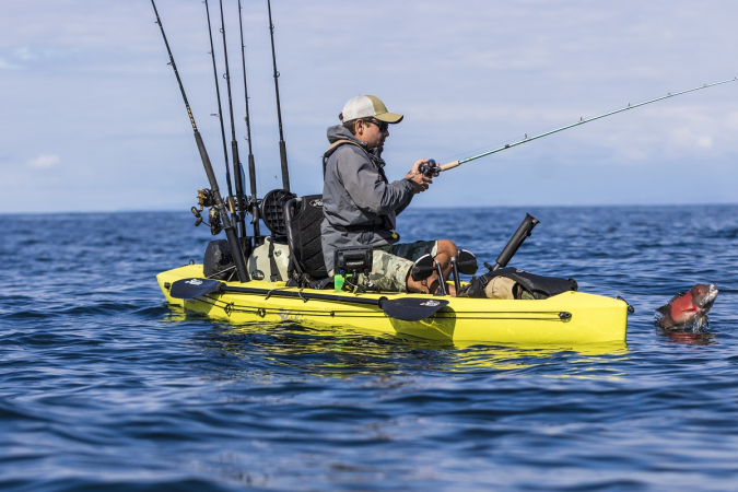 Fishing from the Hobie Mirage Compass Kayak