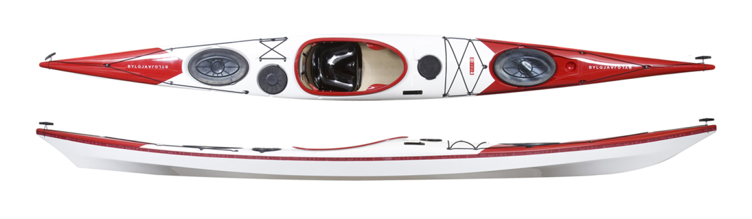 Norse Bylgja Sea Kayak in Red/White