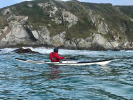 Paddling Coastal Swell in the Norse Idun off the Cornish Coast