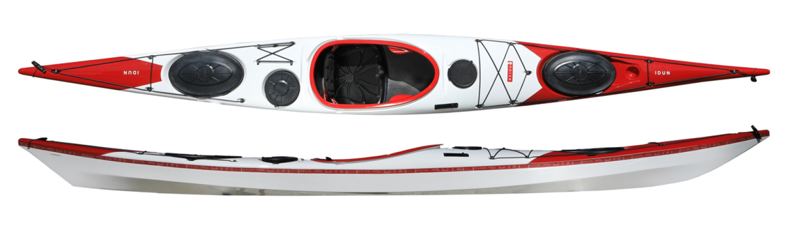 Norse Idun Composite Sea Kayak in Red/White
