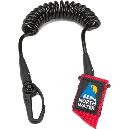 The premium Coiled Paddle Leash from North Water