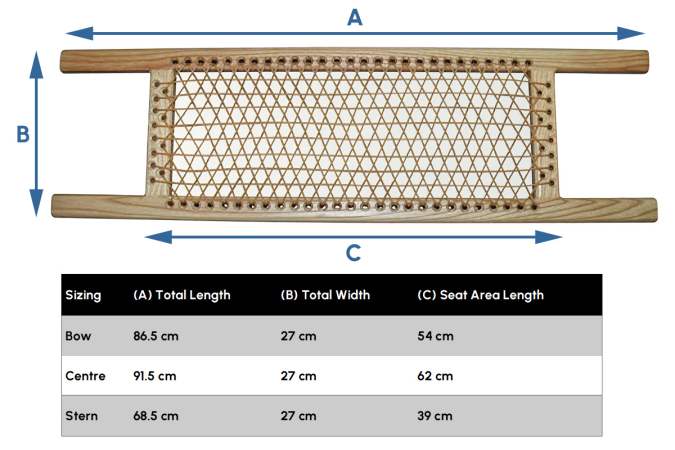 Nova Craft Bootlace Seat Specs