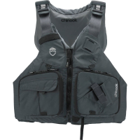NRS Chinook Fishing  PFD with clamshell pockets and high back design