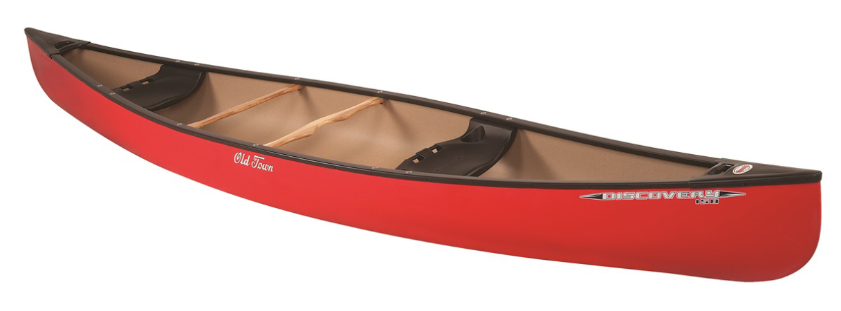 Old Town Discovery Outfitter Canoe in Red
