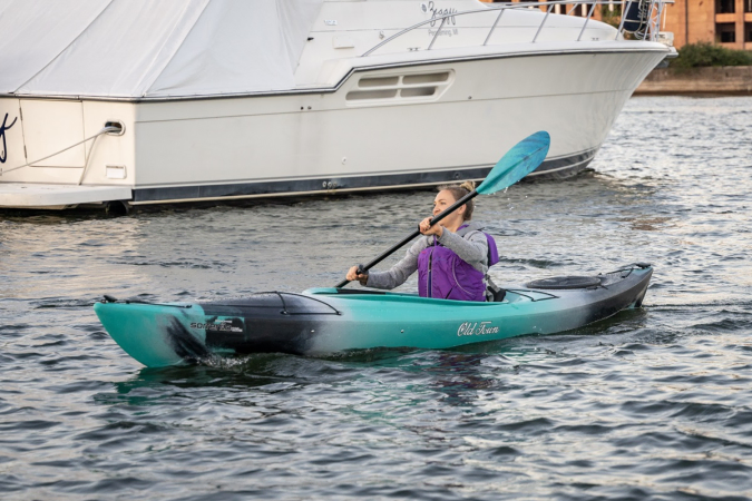 Old Town Sorrento 126SK Kayak being paddled on a lake