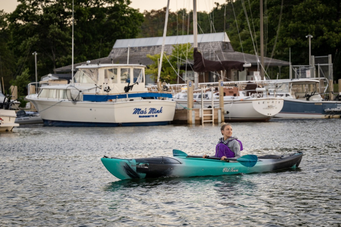 Old Town Sorrento 126SK Kayak being paddled