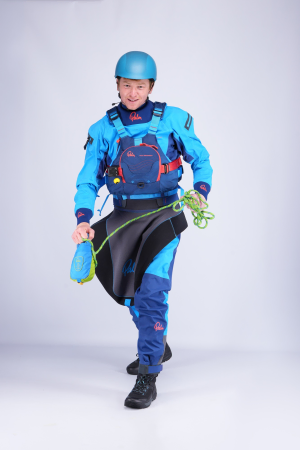 Palm Atom Drysuit in use
