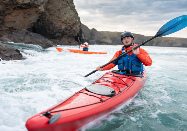 Sea kayaking in the Palm Kaikoura Buoyancy Aid