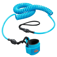 The coiled Paddle Leash from Palm Equipment