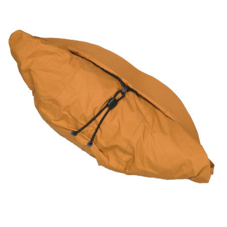 Palm Tora Jacket rolled into its hood for storage