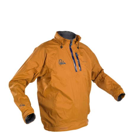 Palm Tora Jacket with hood rolled into the collar