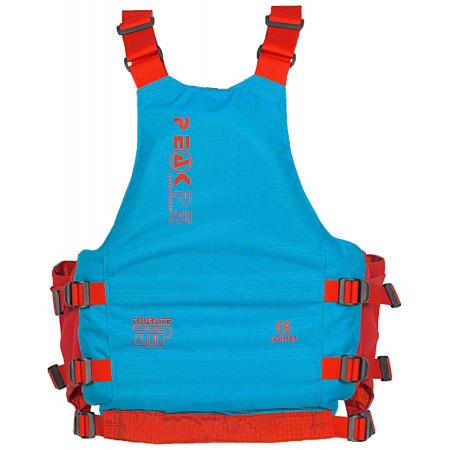 Peak Tourlite Zip Buoyancy Aid - Blue/Red - Back View