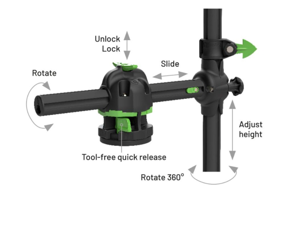 Railblaza Hexx Live Pole 30 - Adjustment