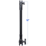 Ram Mount 18in Long Extension Pole with 1in and 1.5in Open Socket Ends