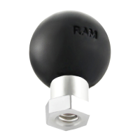 Ram 1-Inch Ball with 1/4Inch-20tpi Threaded Hole