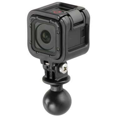 Ram Custom 1-inch Ball Go Pro Adaptor with Go Pro Session