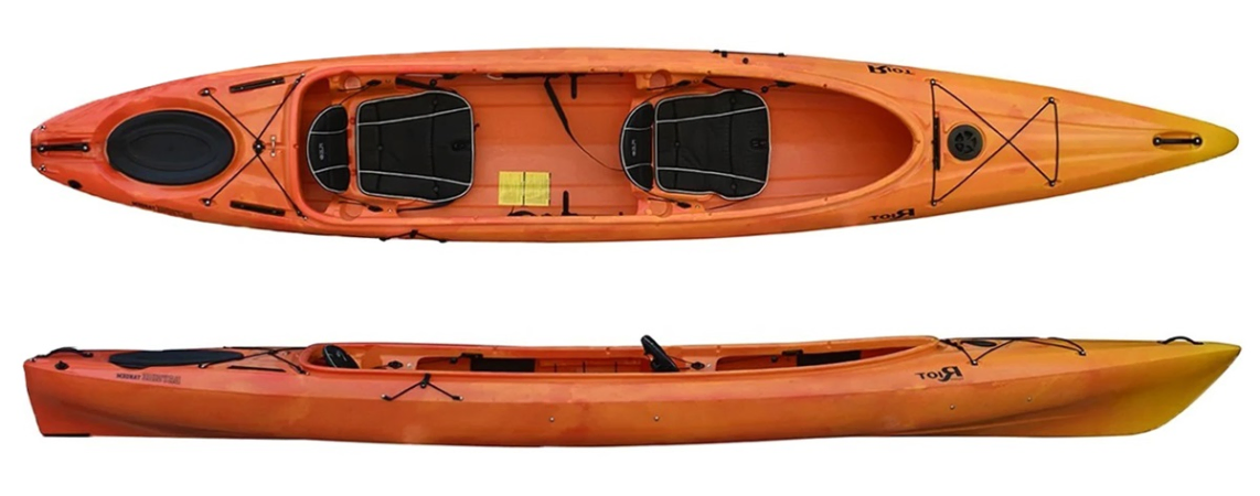 Riot Bayside 15 Tandem - Sunset Orange colour