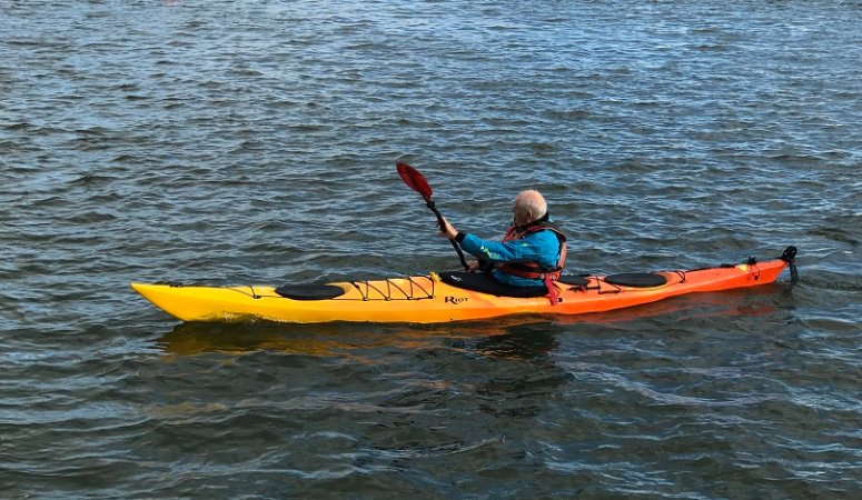 Riot Brittany paddling in Plymouth Sound