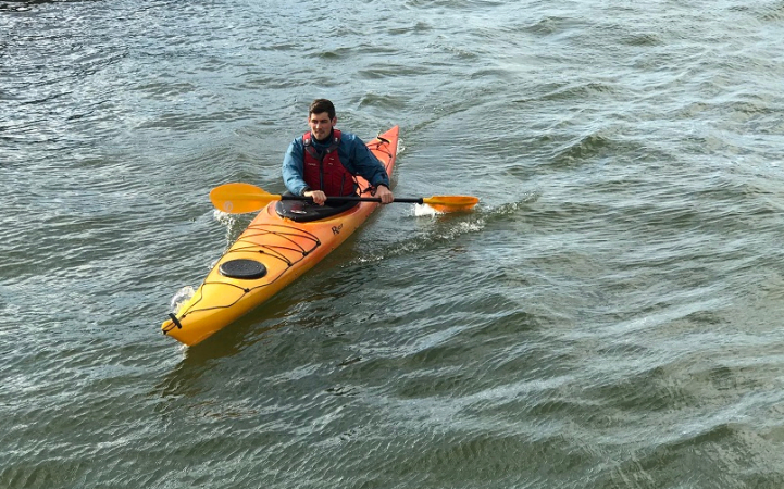 Riot Edge 15 paddling in Plymouth Sound