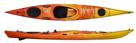 Riot Edge 15 - Touring Kayak in Sunset Colour