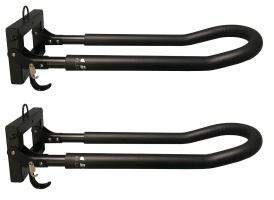 Riot Padded Kayak Wall Rack folds down when not in use