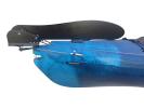 The rudder system on the Riot Nomad 16.8T