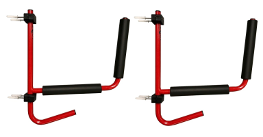 Riot kayak wall rack including paddle holders