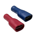 Spade End Terminal Connectors - 6.3mm Insulated