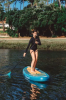 Paddling the Spinera Let's Paddle 10ft 10in SUP on a lake