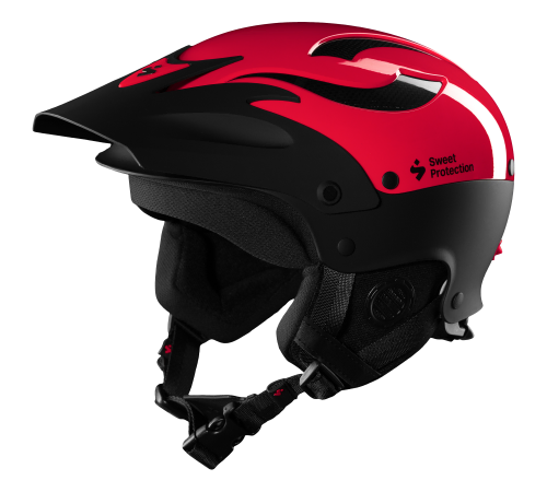 Sweet Rocker Paddlesport Helmet in Gloss Poppy Red