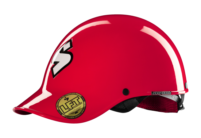 Sweet Strutter Peaked Whitewater Kayaking Helmet - Gloss Poppy Red