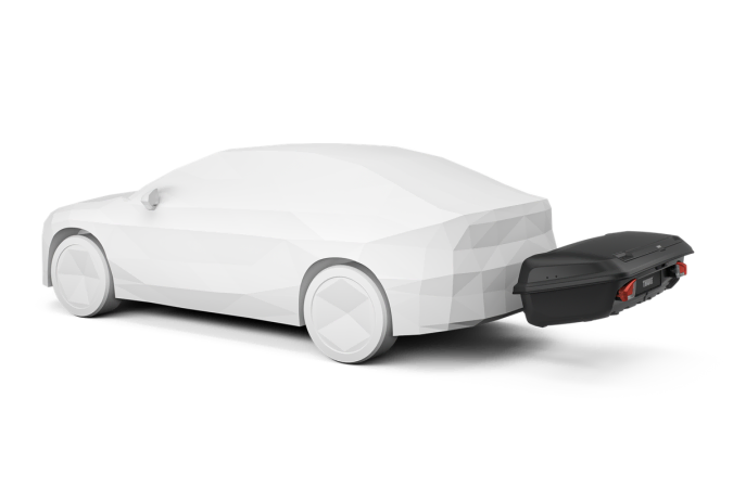 Thule Arcos Large Cargo Box fitted to a car