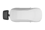 Thule Arcos M Box fitted to a car - Top View