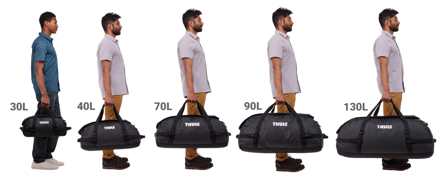 Thule Chasm Duffel Bag - Size Examples