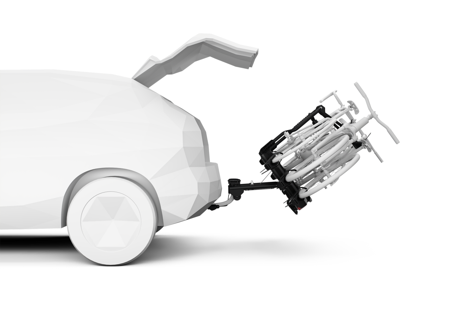 Thule EasyFold 3 - 3 Bike Tilted