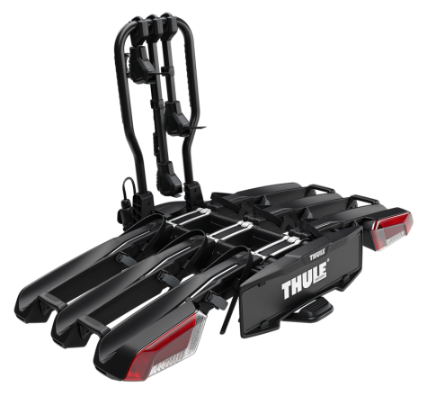 Thule EasyFold tow bar mounted bike carrier for 3 bikes or 4 with add on adaptor