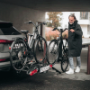 Thule Foldable Loading Ramp in use on bike rack
