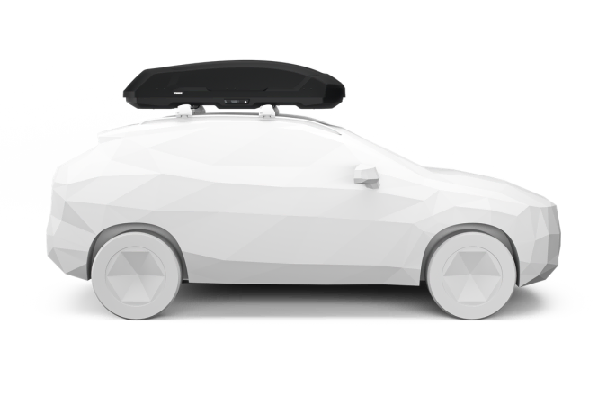 Thule Force 3 Large Roof Box shown on a car