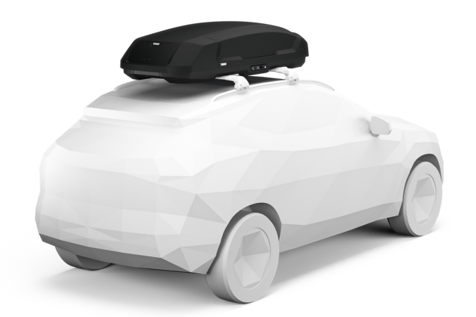 Thule Force 3 Large roof box fitted to a car