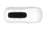 Top down view of the The Thule Force 3 Large Sport roof box on an example car