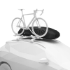 Thule Force 3 Large Sport with a bike rack on a car roof